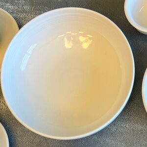 Fiesta white - retired large Bistro bowl